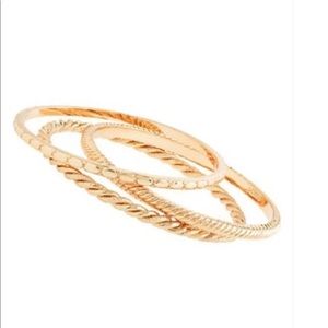 J. Crew 3 pretty golden bracelets 💫